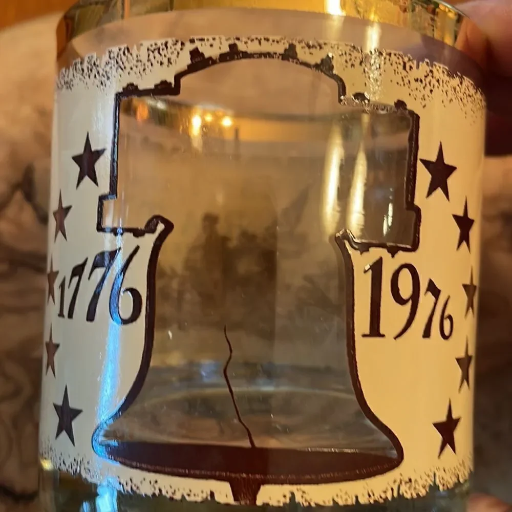 Bicentennial 1776-1976 Rocks Glass
